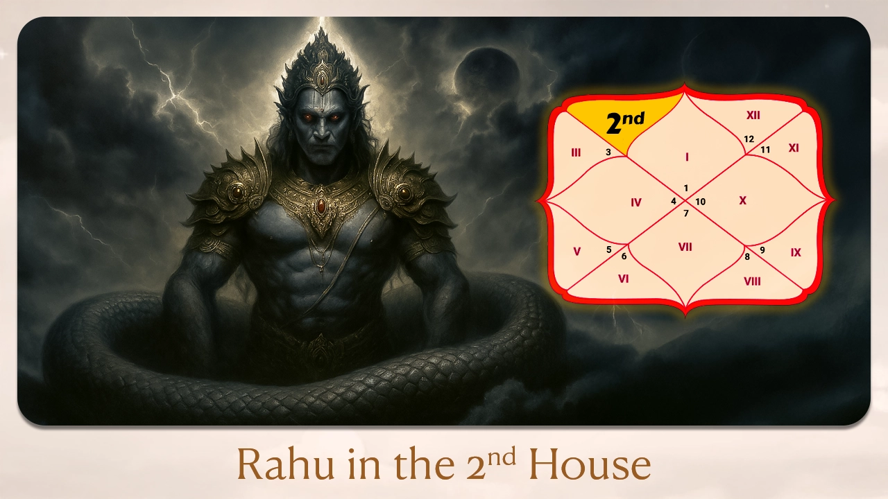 Rahu in the 2nd house